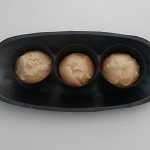 Decorative Rustic Black Tray With Candles